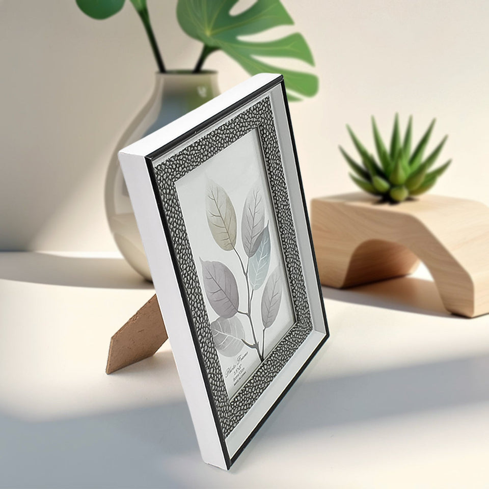 Modern Plastic Picture Frame Photo Holder (1 Pc / Mix Color & Design / 15×12 Cm)