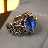 Antique Finish Shiva Third Eye Finger Ring