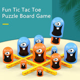 Tic-Tac-Toe Game, Gobble Game, Board Game Indoor (1 Set)