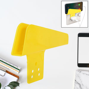 Plastic Secure Mobile Phone Charging Stand Holder (1 Pc / Mix Color)