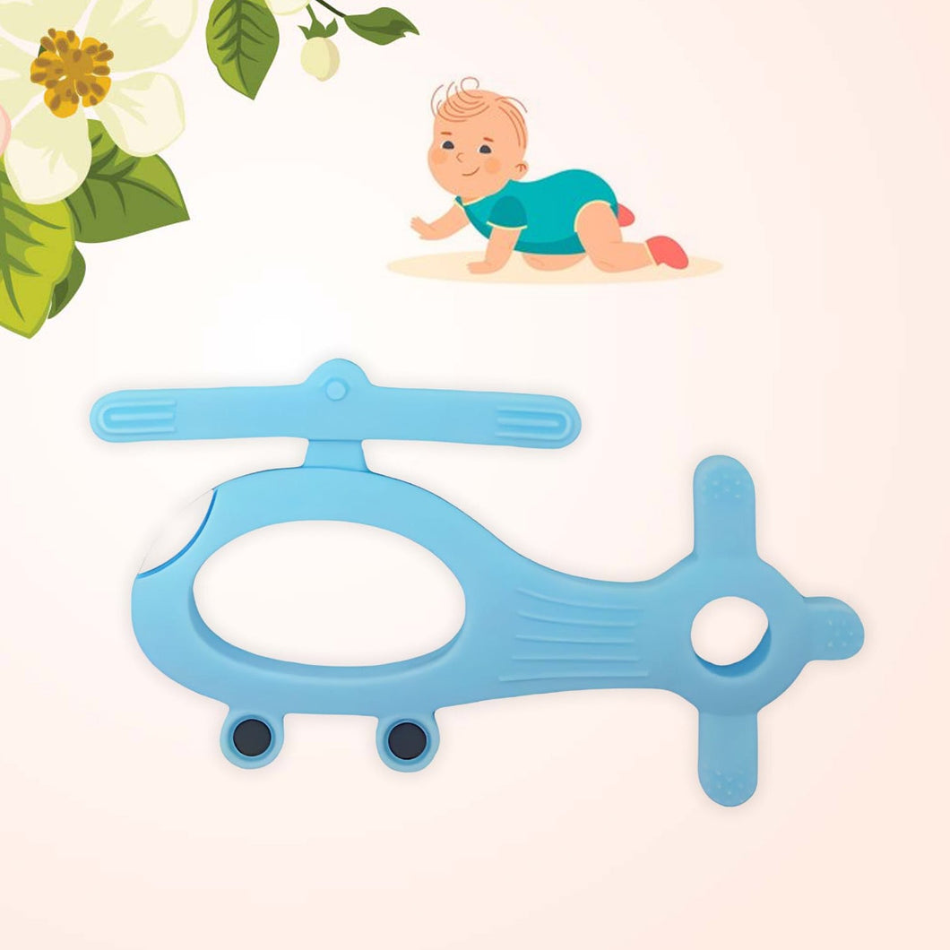 Silicone Helicopter Shape Teether for Baby (1 Pc / Mix Color)