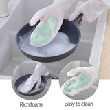 Multi-Purpose Silicon Gloves For Kitchen Cleaning (1 Pair / Mix Color)