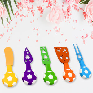 Football Soccer Cheese Knife Set (5 Pcs Set)