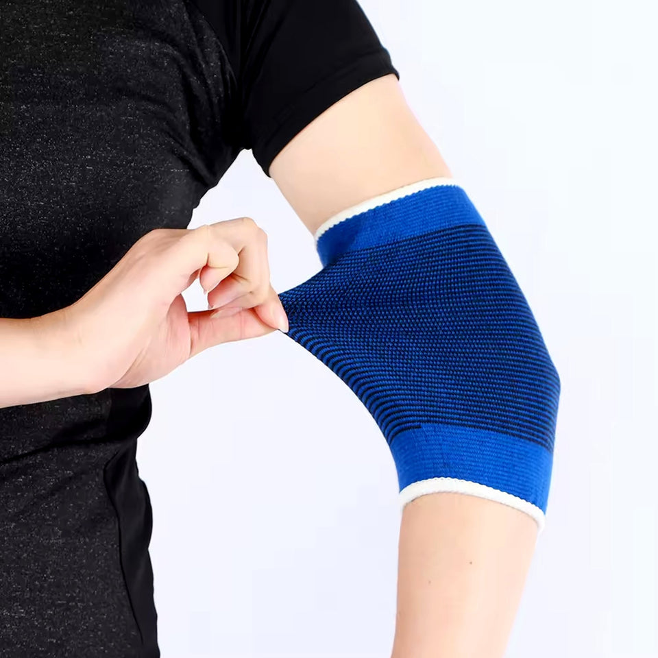 Adjustable Elbow Strap Compression Sleeves Supporter (1 Pair / With Color Box)