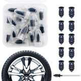 Tire Repair Rubber Nail Car Tire Repair Nails Tire Repair Rubber Screws, Black (10 Pcs Set)