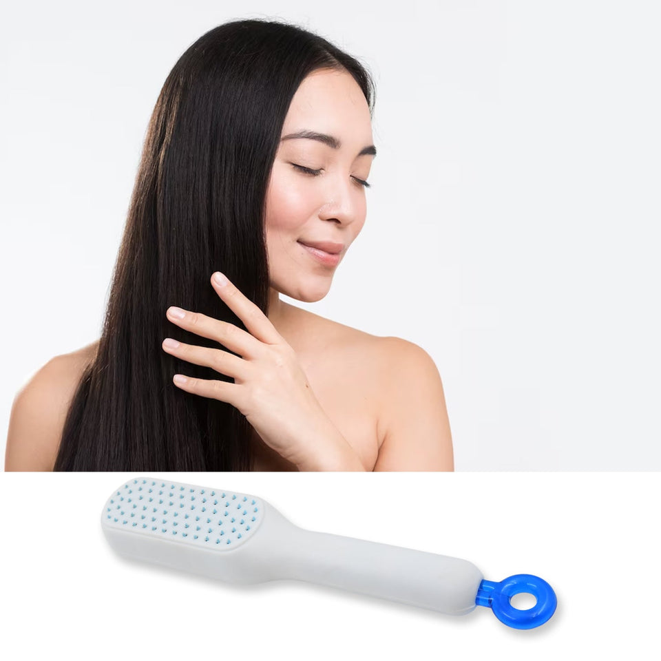 Self-Cleaning Hairbrush, Massage Comb (1 Pc / With Box)