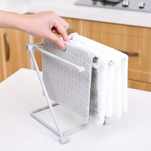 Folding Kitchen Bathroom Towel Rack, Towel Stand (1 Pc)