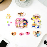 Multipurpose Adhesive 3D Stickers (1 Sheet / 15×10 Cm)