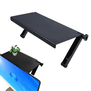 TV Top Shelf Screen Shelf Adjustable Monitor Shelf Media Shelf TV Shelf for Cable Box Game Storage TV Stand Above TV Shelf Mount Audio Video Shelving for Cellphone Stand