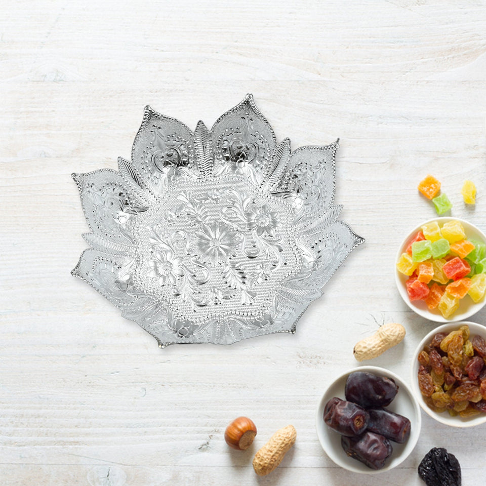 DECORATIVE MUKHWAS SERVING TRAY SERVING MUKHWAS PLATE FANCY TRAY DRY FRUIT SERVING TRAY (1 Pc )