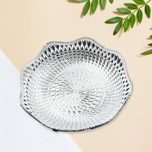 Round Serving Tray, Traditional Serving Tray, Multipurpose Serving Tray, Decorative Serving Platters, Mukhwas Serving Tray (1 Pc)