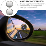 Car Blind Spot Side Mirror Round HD Glass Blindspot Mirror (2 Pcs Set)