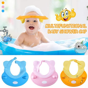 Silicone Baby Shower Cap Bathing Baby Wash Hair Eye Ear Protector Hat for New Born Infants babies Baby Bath Cap Shower Protection For Eyes And Ear.