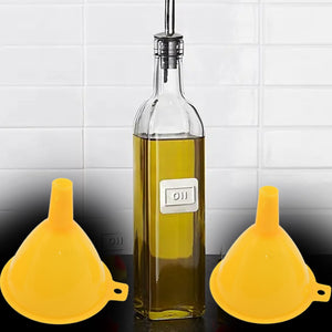 Multipurpose Funnel 3 Size Small , Medium & Big Plastic Funnel For kitchen and laboratory Use (3 Pc Set)