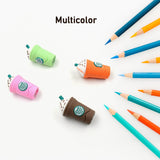 2In1 3D Cute Coffee Or Ice cream Shape sharpner Like Rotary Manual Pencil Sharpener for Kids  Ice Cream Style Office School Supplies, Back to School Gift for Students,Kids Educational Stationary kit, B'Day Return Gift (1 Pc)