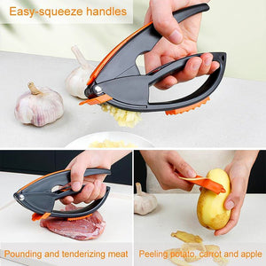 Multifunctional Garlic Press, Garlic Mincing & Crushing Tool (1 Pc)