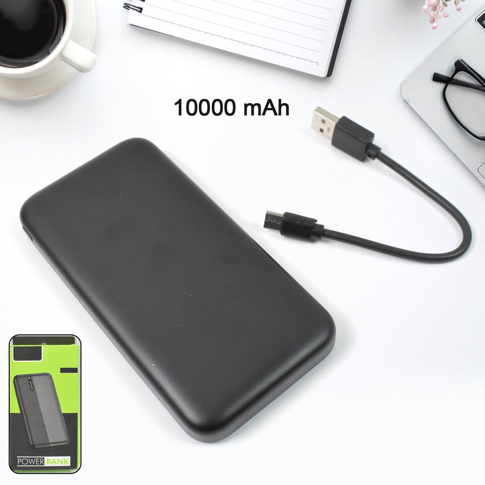 Lithium-Polymer, 2 USB Output, Power Bank, 10000mAh (1 Pc)