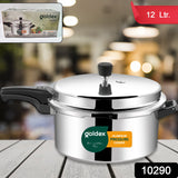 Aluminium Classic Goldex Pressure Cookers With Outer Lid (12 Litres / 5-Year warranty)