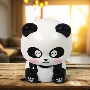 Car Decoration Solar Power Moving Head Panda Statue Creative (1 Pc)