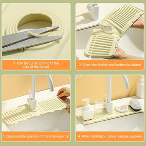 Silicone Sink Faucet Pad / Mat (1 Pc / 33x12 Cm)