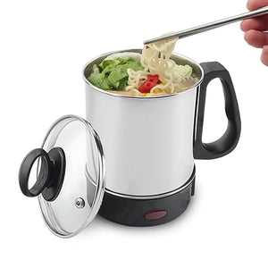 Soup Pot with Lid, Stainless Steel Multi Cooker Kettle (800W / 2.5 Ltr.)