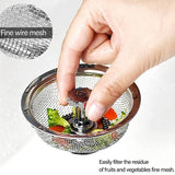 Stainless Steel Sink Strainer Basket Strainer Kitchen Sink Strainer (1 Pc)