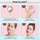 Silicone Face Scrubber Exfoliating Brush, Manual Handheld Facial Cleansing Brush (1 Pc)