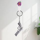 Gun Keychain Metal Weapon Key Rings Pendant for Men, Birthday Gifts (1 Pc)