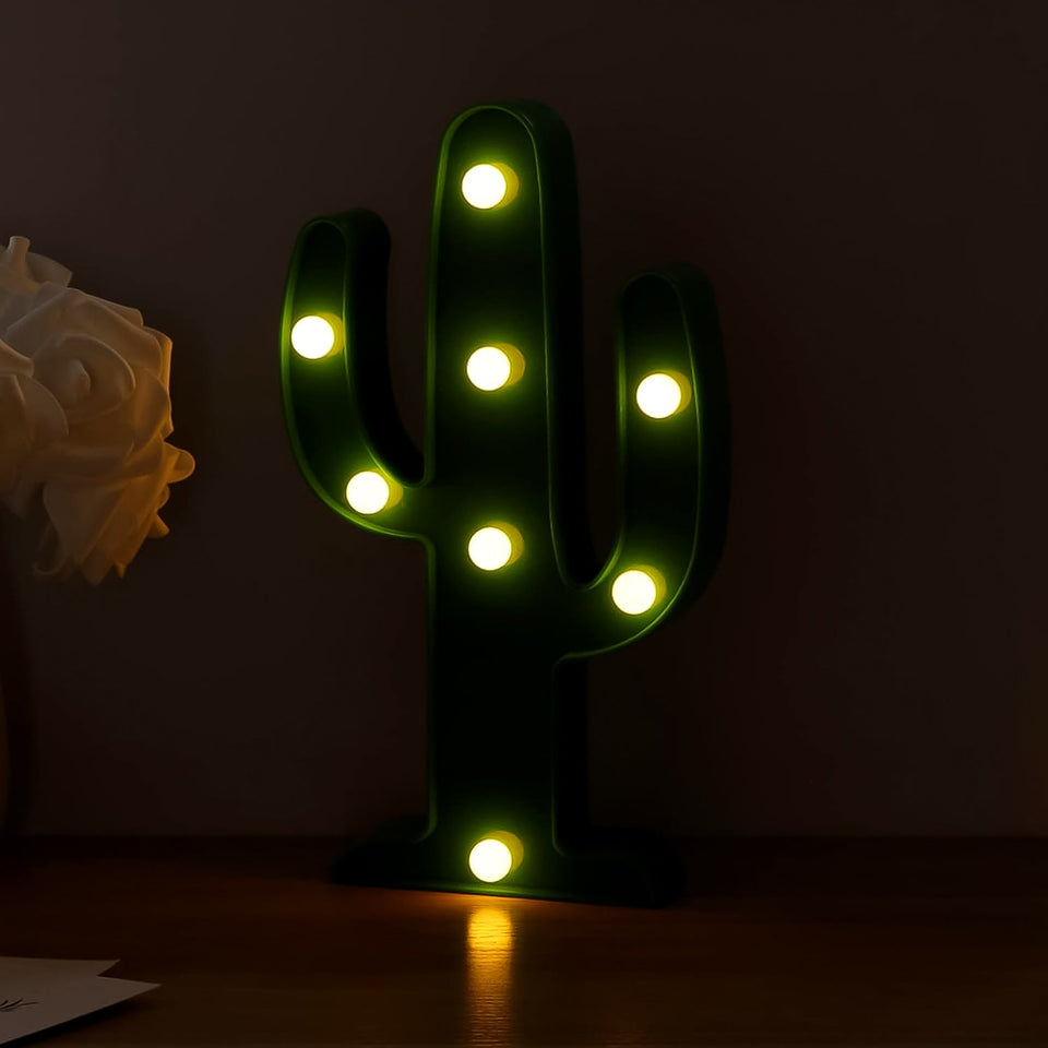 LED Cactus Light, LED Desk Lamp, LED Table Lamp (1 Pc / Battery not Included)