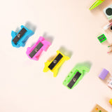 Plastic Small Cute Pencil Sharpener (1 Pc / Mix Design & Color)