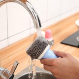 Dish Brush Multifunctional Palm Brush for Dish Kitchen Sink Pot Pan - Dish Scrub Brush Small Cleaning Brush Dish Scrubber Brush Cleaning Brushes for Household Use