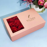 Jewellery Gift Box with Lids & Roses Packaging Box with 6 Roses (1 Set)