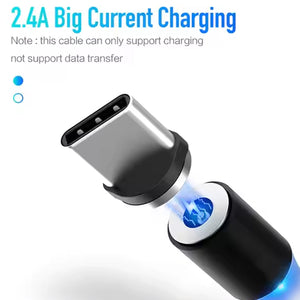 3 in 1 Magnetic Multi Charging Cable (1 Pc)