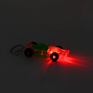 Cars Shape Keychain with On / Off Button LED Flashing Light (1 Pc)