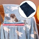 Pet Soft Cat Dog Towel, Warm Sleep Mat (50×37 Cm / 1 Pc / Mix Color & Design)