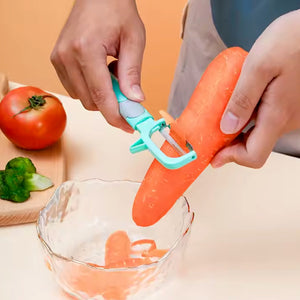 Multifunction Peeler Slicer with Plastic Handle (1 Pc / Mix Color)