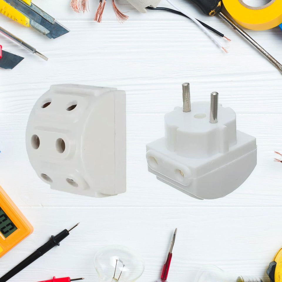 5-Way 2 Pin Multi-Plug Socket / Converter (1 Pc)