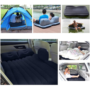 Comfy Car Camping: Inflatable Bed with Pillows & Pump (Portable)