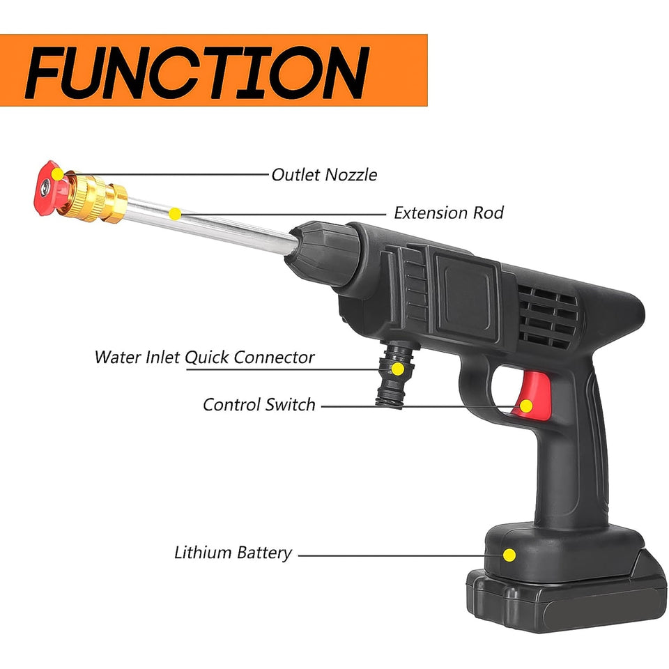 48V Double Battery Car & Washer Gun With 21v Charger