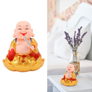 Solar Power Moving Buddha Car Ornament (1 Pc)