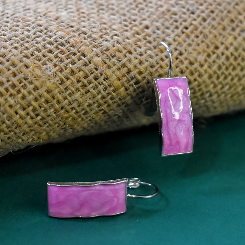 Pink Ddazzle Lightweight Korean Style Earrings