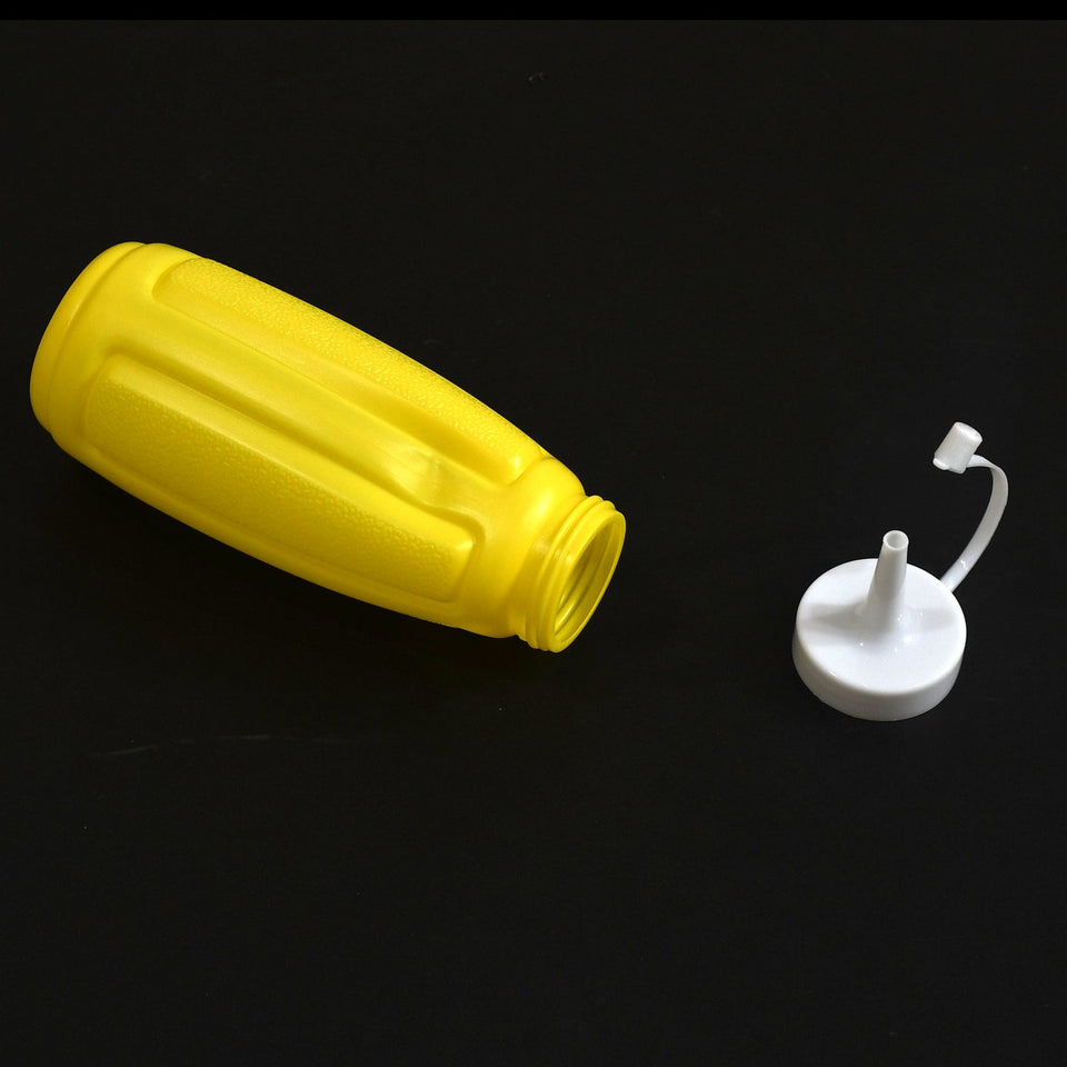 Plastic Squeeze Bottle Ketchup Mustard Honey Sauce Dispenser Bottle ( 2 Pc Set )