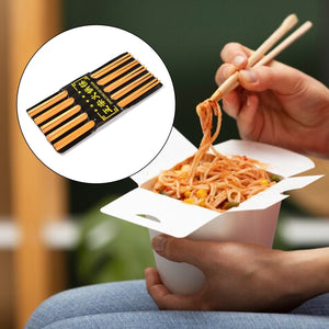 10pair Chopsticks Set Lightweight Easy to Use Chop Sticks with Case for Sushi, Noodles and Other Asian Food