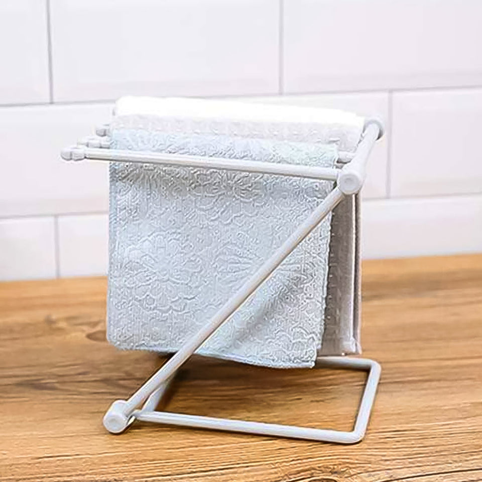 Folding Kitchen Bathroom Towel Rack, Towel Stand (1 Pc)