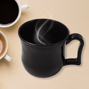 Premium Plastic Coffee / Tea Cups / Mug with Handle(1 Pc / Loose / Black)