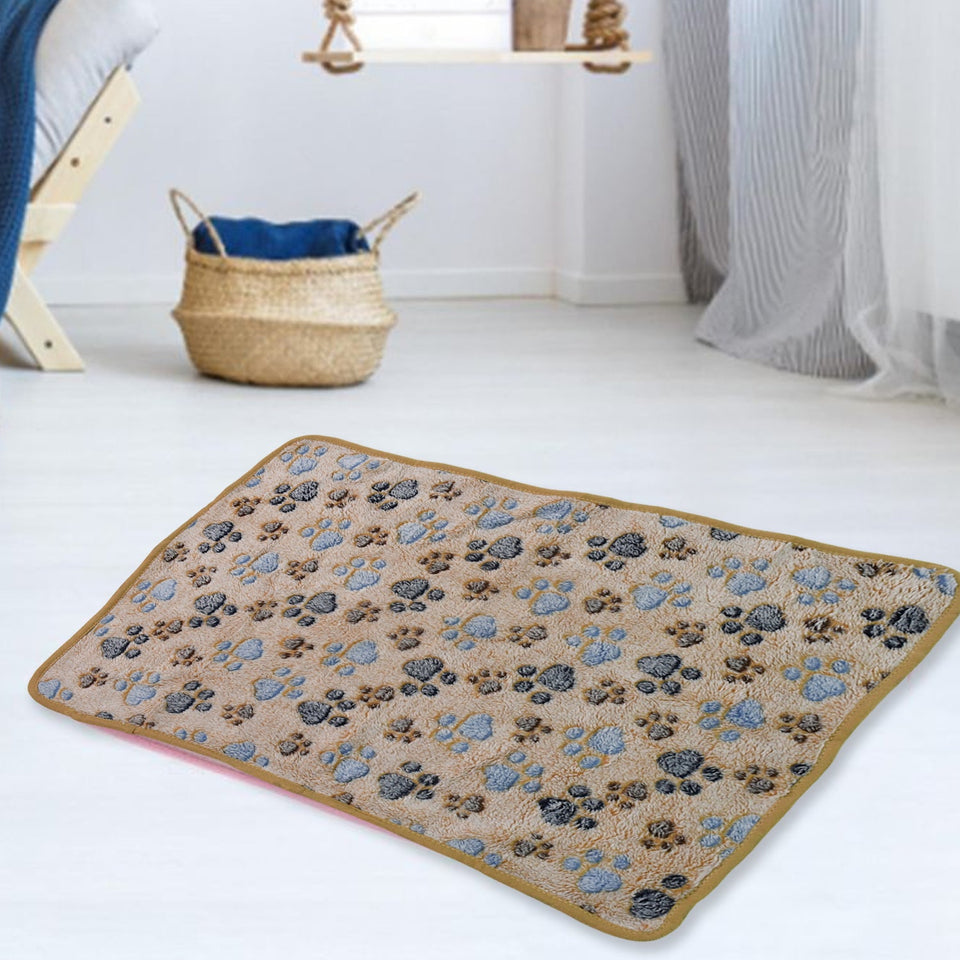 Pet Soft Cat Dog Blanket, Soft Warm Sleep Mat (75×60 Cm / 1 Pc / Mix Color & Design)