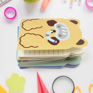 Cute Cartoon Journal Diary, Notebook for Women Men Memo Notepad Sketchbook 16 Pages Writing Journal for Journaling Notes Study School Work Boys Girls, Stationery (120x85MM / 1 Pc)