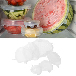 Silicone Food Cover Stretch Lids (6 Pcs Set / 62 Gm)