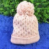 Soft Winter Cap, Woolen Inside Fur Beanie Cap (1 Pc / Mix Design & Color)