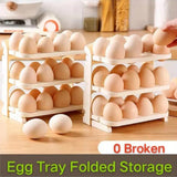 Plastic Foldable Egg Tray | 24 Grid Egg Storage Box (1 Pc)